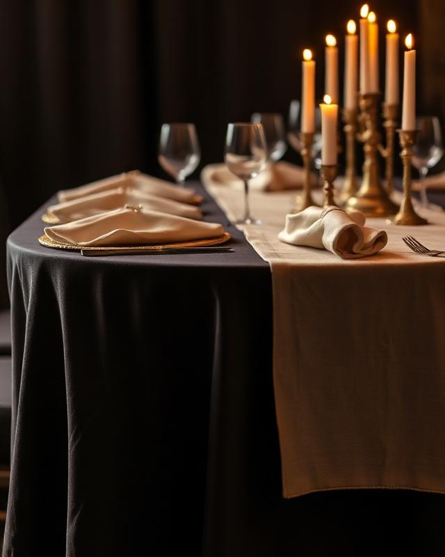 Gold Trim Table Runner